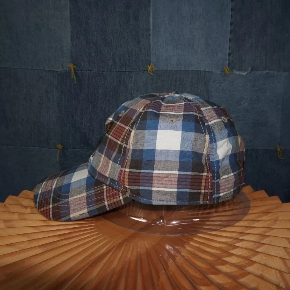 OSFA - Vintage Y2K American Eagle Hats plaid preppy